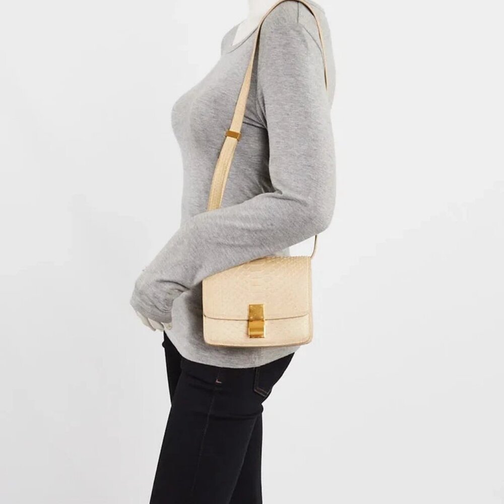 Celine Beige Python Mini Box Bag - image 2